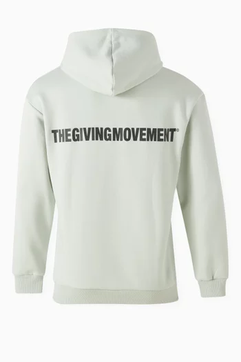 Oversized Hoodie in Organic Cotton Blend