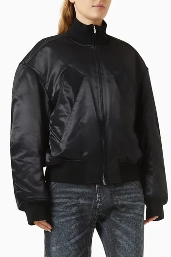 Bomber Jacket in Satin