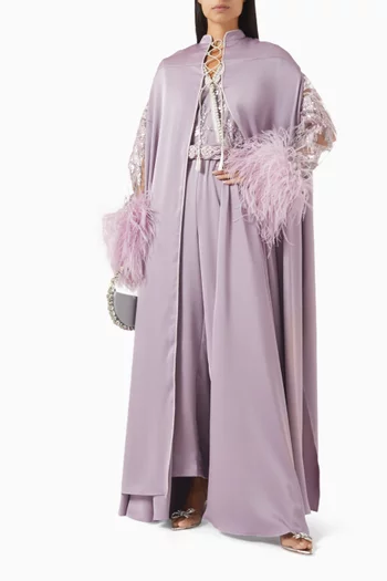 Moroccan Embroidered Cape & Jumpsuit Set