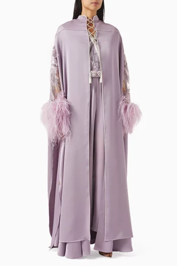 Moroccan Embroidered Cape & Jumpsuit Set