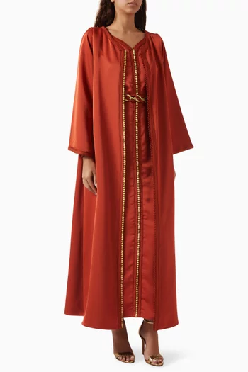 Moroccan Embroidered Kaftan & Dress Set