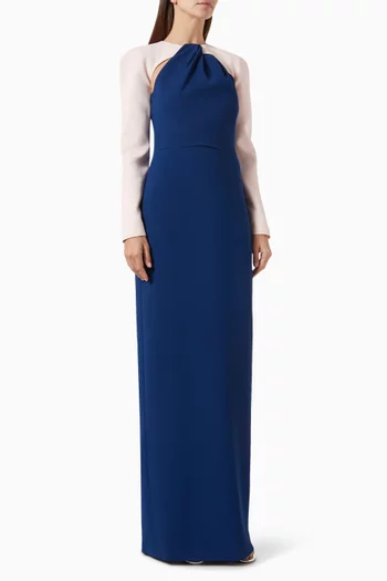 Two-tone Gown in Crepe