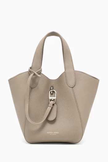 حقيبة هوبو صغيرة جلد بارز الملمس