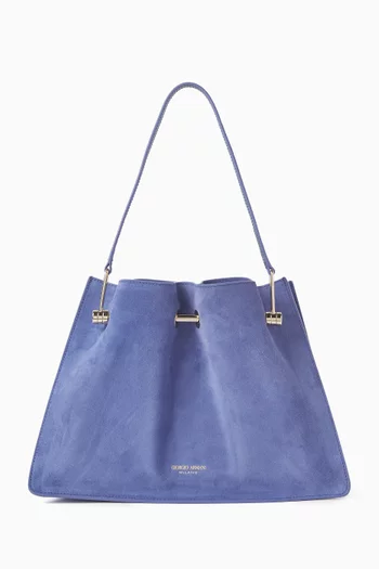 Small Shopper Bag in Suede