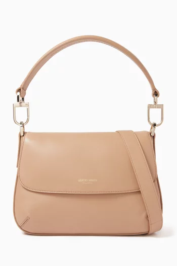 La Prima Baguette Bag in Leather
