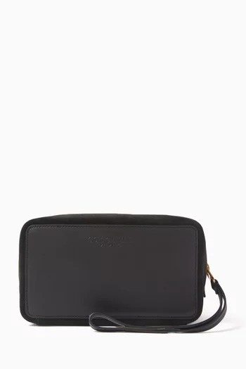 Toiletry Bag in Suede
