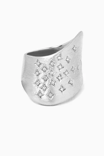 Skin Diamond Ring in 18kt White Gold