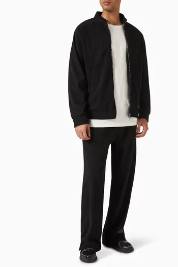 Bomber Jacket in Ribbed Velvet
