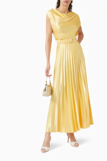 Aya Maxi Skirt in Satin