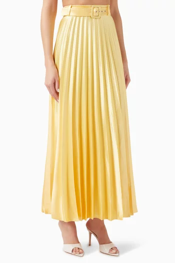 Aya Maxi Skirt in Satin
