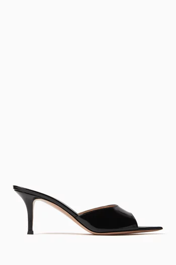 Elle 70 Mule Sandals in Patent Leather