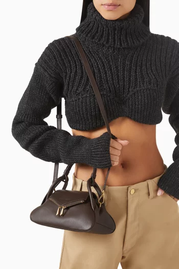 Small Gemini Shoulder Bag in Leather