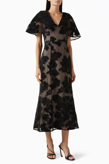 Zara Party Mini Dress in Velvet Lace
