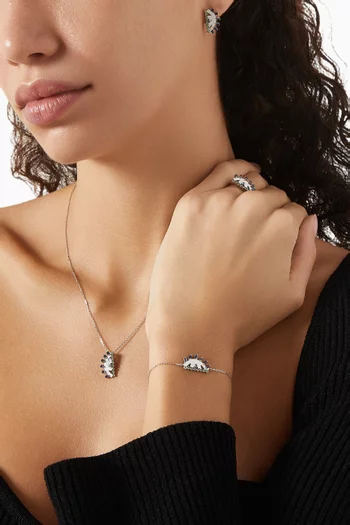 Ya Ein Najlaa Multi-stone Bracelet in 18kt White Gold