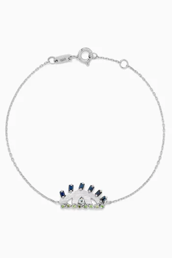 Ya Ein Najlaa Multi-stone Bracelet in 18kt White Gold