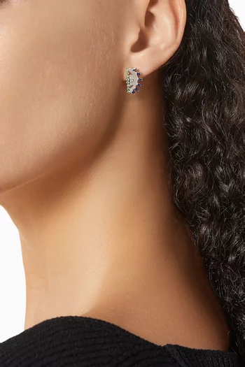 Ya Ein Najlaa Multi-stone Earrings in 18kt White Gold