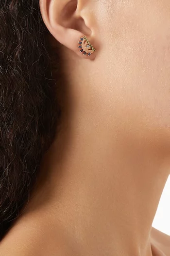 Ya Ein Najlaa Multi-stone Earrings in 18kt Rose Gold
