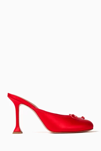 Lila 95 Mules in Satin