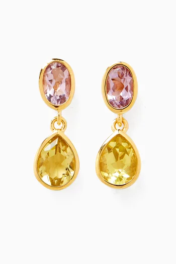 The Grace Stud Earrings in 18kt Gold Vermeil