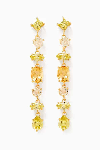 The Isabella Drop Earrings in 18kt Gold Vermeil