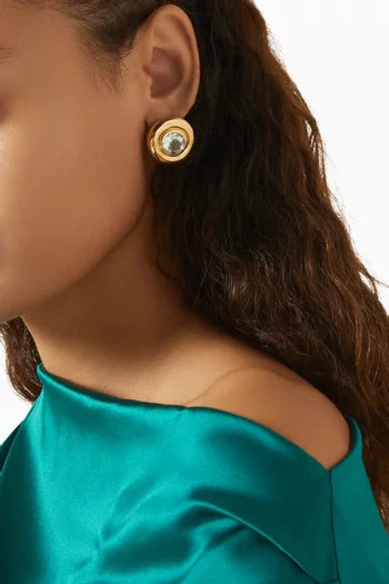 The Noor Studs Earrings in 18kt Gold Vermeil