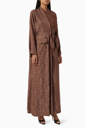 عباية سكارلت فيلفت حرير