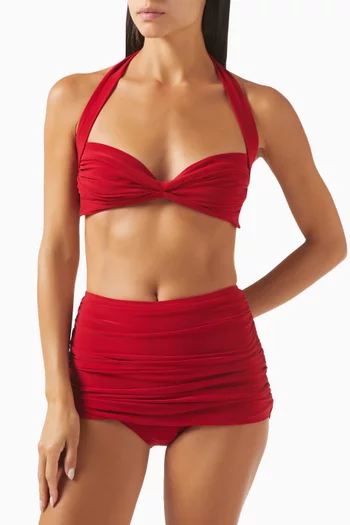 Bill Bikini Top in Stretch Poly Lycra