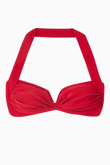 Bill Bikini Top in Stretch Poly Lycra
