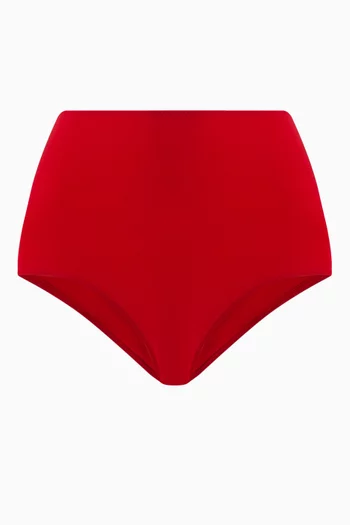 High-rise Bikini Briefs in Poly Lycra