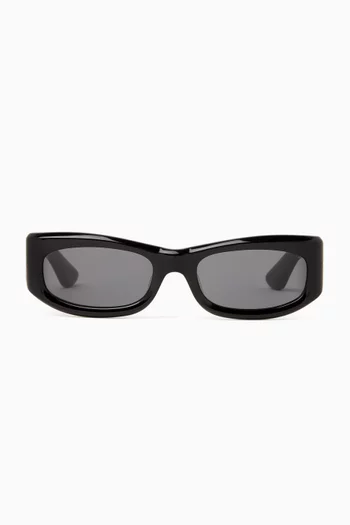 Saudade II Rectangle Sunglasses in Acetate