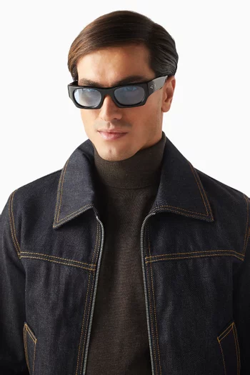 Kerewan Rectangle Sunglasses in Acetate