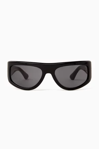 Fayaz Oversized Sunglasses in Acetate
