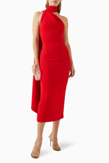 Samira Mid Dress in Crepe
