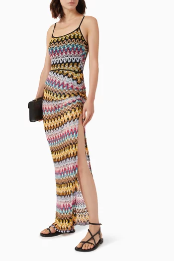 Slit Cover-up Skirt in Rayon Blend