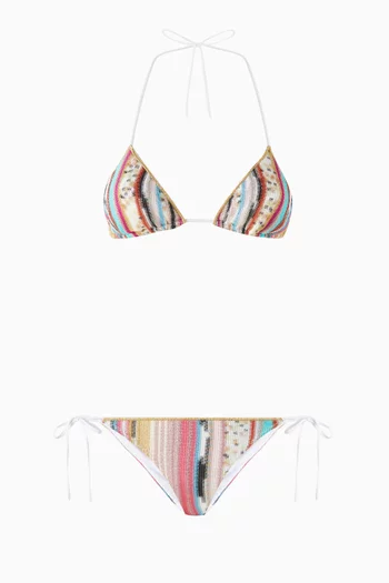 Striped Bikini Set