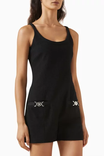 Medusa '95 Mini Jumpsuit in Cotton Tweed