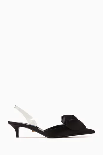 Alia 45 Slingback Pumps in Silk & Viscose