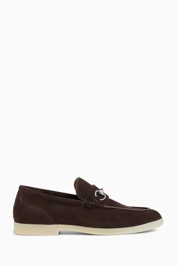 Horsebit Loafers in Suede