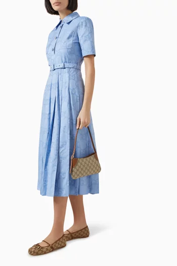 GG Emblem Super Mini Shoulder Bag in Monogram Canvas