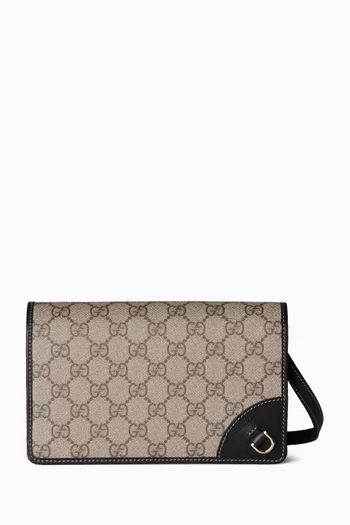 Super Mini GG Emblem Shoulder Bag in GG Monogram Canvas