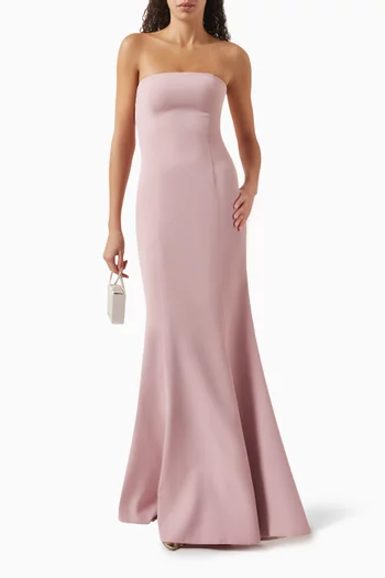Strapless Gown in Crepe