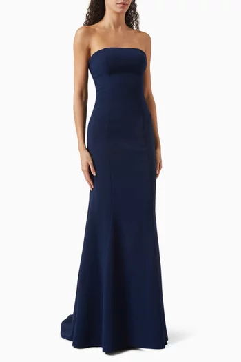 Strapless Gown in Crepe