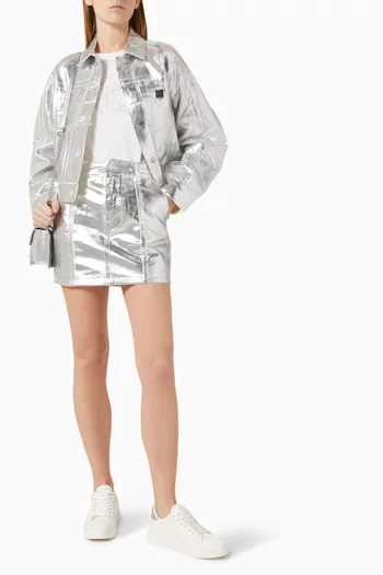Metal Jacket in Rigid Cotton