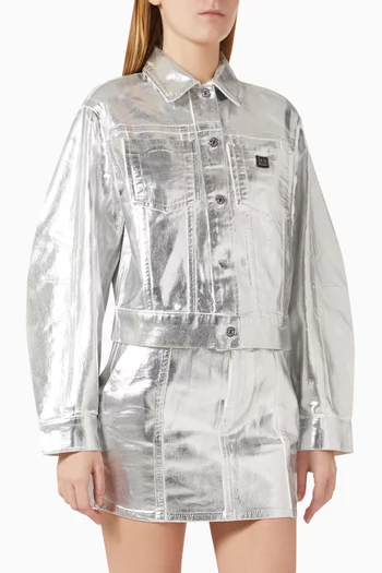Metal Jacket in Rigid Cotton