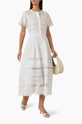 Camila Midi Dress in Cotton