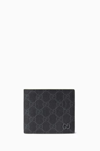 GG Bi-fold Wallet in Supreme Canvas