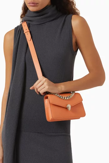 Serpenti Forever Chain Wallet in Leather
