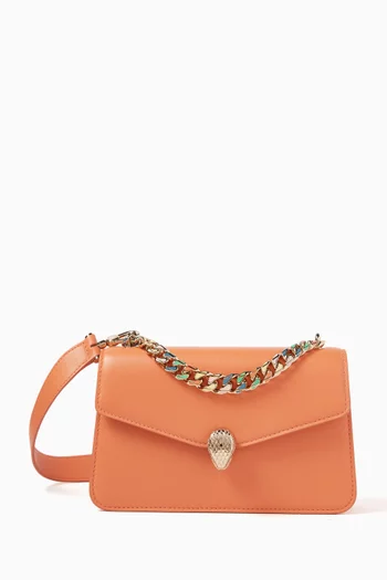 Serpenti Forever Chain Wallet in Leather