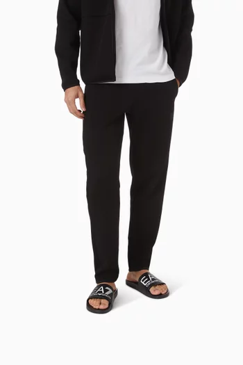 حذاء مفتوح بشعار EA7 مطاط