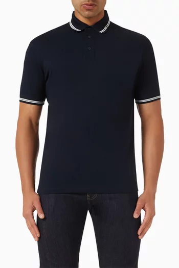 Eagle Logo Polo Shirt in Cotton